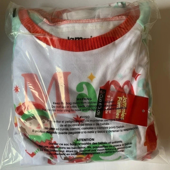 Cuddl Duds Womens Multi Striped Sweater Knit Mama Elf Pajamas 2 Pc Sets Sz M NWT - Picture 6 of 6